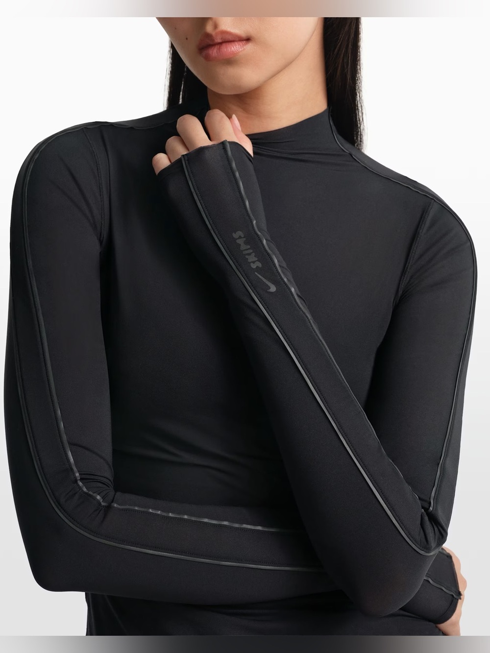 NikeSKIMS Weightless Layers Women's Mock-Neck Long-Sleeve Top size XL  NWT